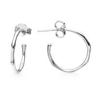 Missoma Silver Molten Hoops