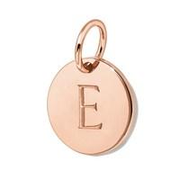 missoma rose gold initial e pendant