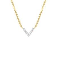 Missoma Gold Pave Open Arrow Necklace