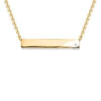 Missoma Gold Diamond Bar Necklace