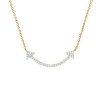 Missoma Gold Pave Double Arrow Necklace