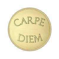 Mi Moneda \'Carpe Diem\' Gold Plated 29mm Coin MON-CAR-02-M
