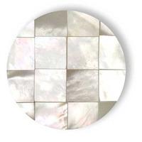 Mi Moneda \'Gaudi\' White Mosaic Mother Of Pearl 33mm Coin GAU-13-L