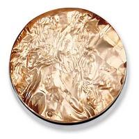 Mi Moneda \'Roca\' Champagne Cut Glass 33mm Coin ROC-42-L