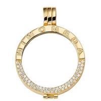 Mi Moneda Deluxe Gold Plated Cubic Zirconia 33mm Coin Keeper PEN-LU-02-L