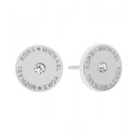 Michael Kors Silver Tone Logo Stone Set Stud Earrings MKJ4669040