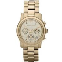 Michael Kors Ladies Runway Gold Plated Bracelet Watch MK5055