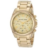 Michael Kors Gold Plated Chronograph Bracelet Watch MK5166