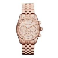 Michael Kors Rose Gold Chronograph Date Dial Rose Gold Plated Bracelet Watch MK5569