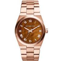 michael kors ladies tigers eye dial watch mk5895