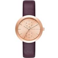 Michael Kors Ladies Garner Leather Strap Watch MK2575