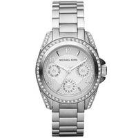 Michael Kors Ladies Blair Silver Chronograph Watch MK5612