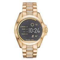 Michael Kors Ladies Access Bradshaw Gold Plated Cubic Zirconia Smartwatch MKT5002