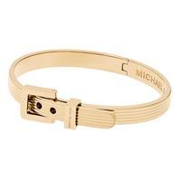 Michael Kors Ladies Heritage Gold Plated Buckle Bangle MKJ6194710