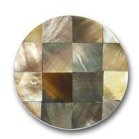 Mi Moneda \'Gaudi\' Brown Mosaic Mother Of Pearl 29mm Coin GAU-31-M