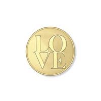 Mi Moneda \'Love\' Gold Plated 12mm Coin MON-LOV-02-XS