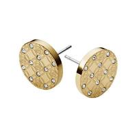 michael kors monogram gold tone etched studs mkj4276710