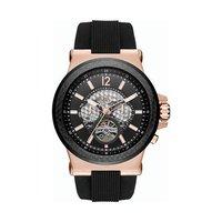 Michael Kors Gents Dylan Automatic Rose Gold Tone And Silicone Watch