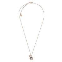 michael kors mother of pearl and abalone logo necklace