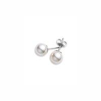 Mikimoto Ladies Classic 6mm AAA Pearl Stud Earrings in White Gold