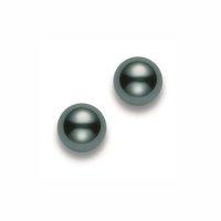 Mikimoto Ladies Black South Sea Stud Earrings