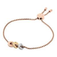 Michael Kors Iconic Tri Metal And Zirconia Rondel Bracelet