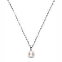 Mikimoto Ladies White Gold Classic 7.5mm Pearl Pendant