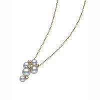 Mikimoto Ladies Yellow Gold Pearl Bubble Pendant