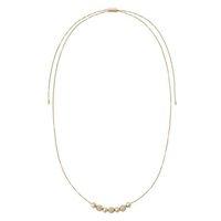 Michael Kors Brilliance Gold Bead Adjustable Necklace