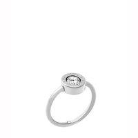 Michael Kors Brilliance Stainless Steel Zirconia Logo Ring