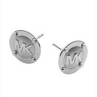 Michael Kors Silver Colour Astor Stud Logo Earrings