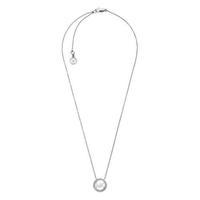 Michael Kors Logo Silver Tone Necklace