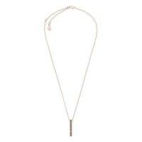Michael Kors Rose Gold Tone Hematite Drop Necklace