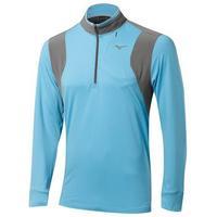 mizuno warm layer 14 zip pale blue small