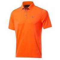 Mizuno Piquet Golf Polo Shirt - Clown Fish Orange Small