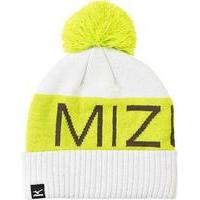 Mizuno Bobble Hat - White / Lime Green