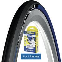 michelin lithion 2 tyre blue free tube