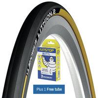 michelin lithion 2 tyre yellow free tube