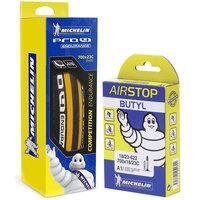 Michelin Pro4 ENDURANCE V2 Yellow + FREE Tube