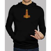 mjolnir colored sweatshirt, black