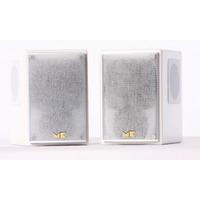 mk white m4t tri pole surround speaker pair