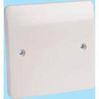 mk k3827 white 1 gang blank plate