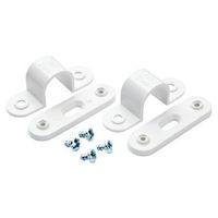 MK White Bar Saddle (Dia)20mm Pack of 2