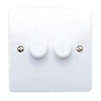 MK 2-Way Double White Dimmer Switch