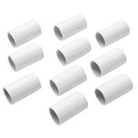 MK White Coupling (Dia)20mm Pack of 10