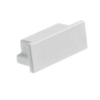 MK ABS Plastic White End Cap (W)16mm
