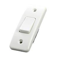 mk 10a 2 way single white single architrave light switch