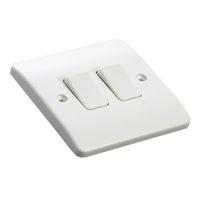 mk 10a 2 way double white double light switch