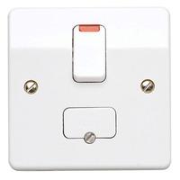 Mk logic plus 13A Switched Fused Spur & Flex Outlet White - E28012