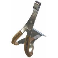MKS Steel Toe Clips with Leather Flat Pedals